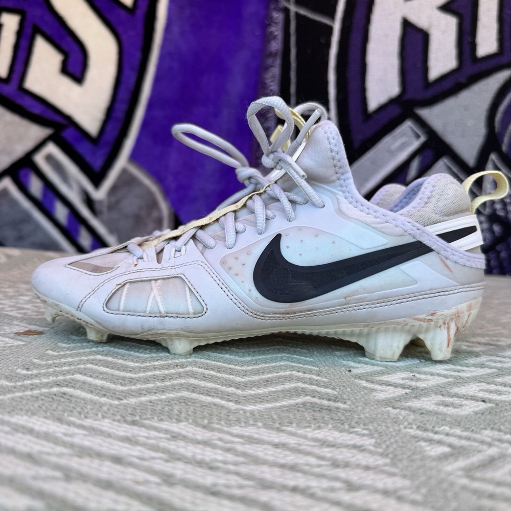 Size 7 - Nike Men's Huarache 9‎ Varsity LAX SE FZ3620-001 Grey White Lacrosse